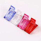 5/10pcs Transparent Nail Art Clips Gel Polish Fixed Extension Fingernail Building Tips Plastic Clamps Manicure Tools Nail Clip